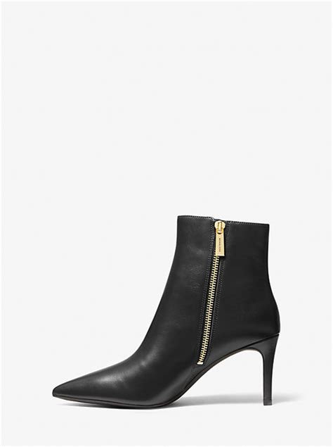 michael kors blaine flex leather ankle boot|Alina Flex Leather and Logo Ankle Boot .